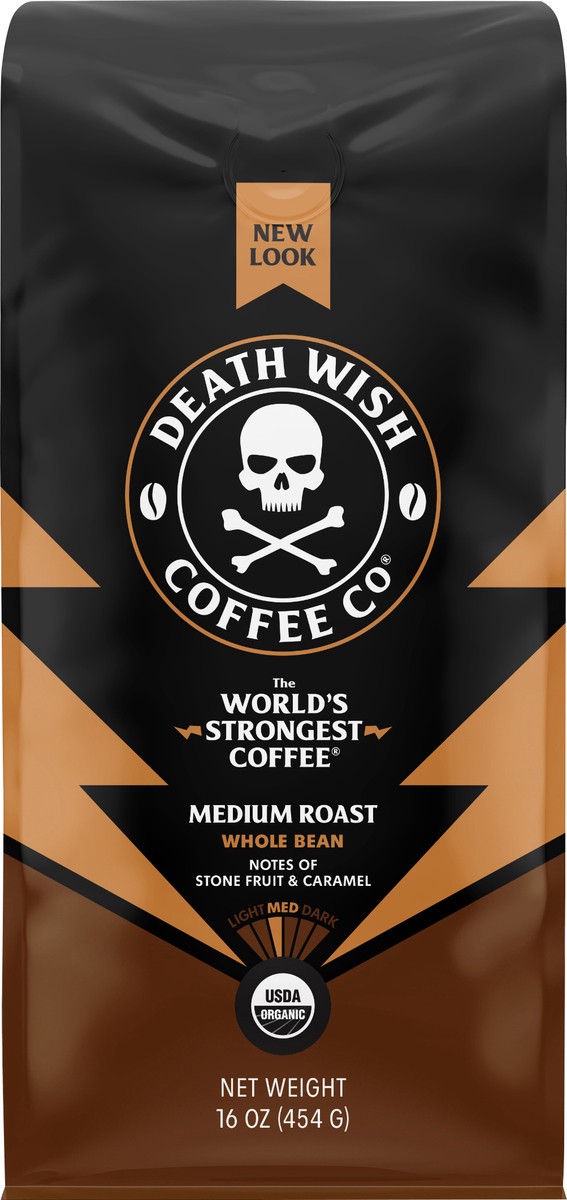 slide 5 of 6, Death Wish Coffee Co. Whole Bean Medium Roast Coffee Pods - 4.4 oz, 4.4 oz