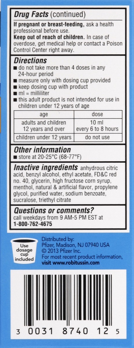 slide 3 of 5, Robitussin Long-Acting Cough 4 oz, 4 oz