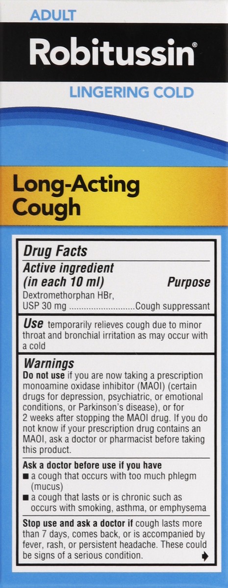 slide 4 of 5, Robitussin Long-Acting Cough 4 oz, 4 oz