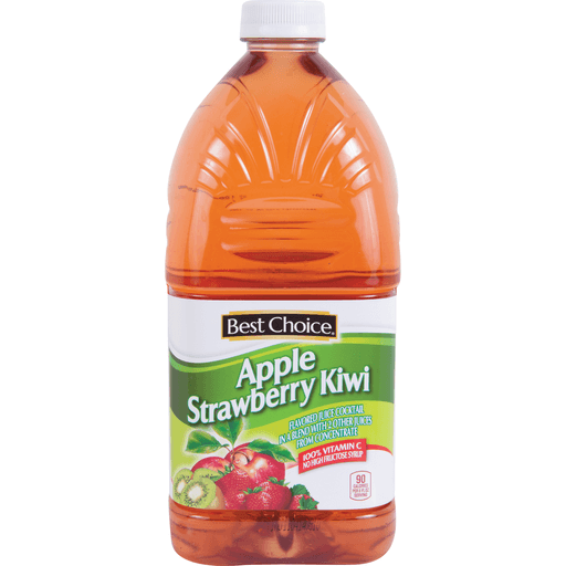 slide 1 of 1, Best Choice Apple Kiwi Strawberry Juice, 64 oz