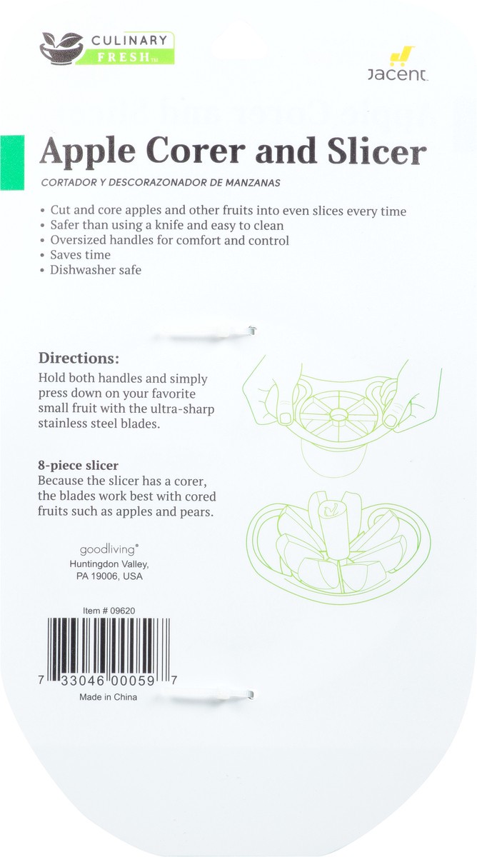 slide 5 of 12, Culinary Fresh Apple Corer and Slicer 1 ea, 1 ct