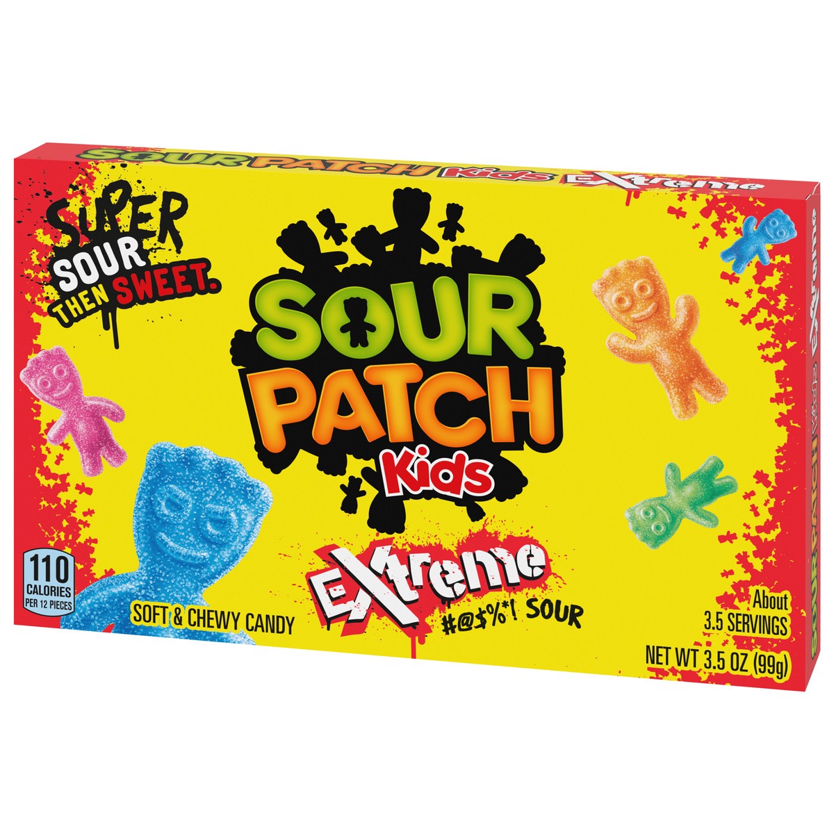 slide 6 of 9, SOUR PATCH KIDS Extreme Sour Soft & Chewy Candy, 3.5 oz Box, 3.5 oz