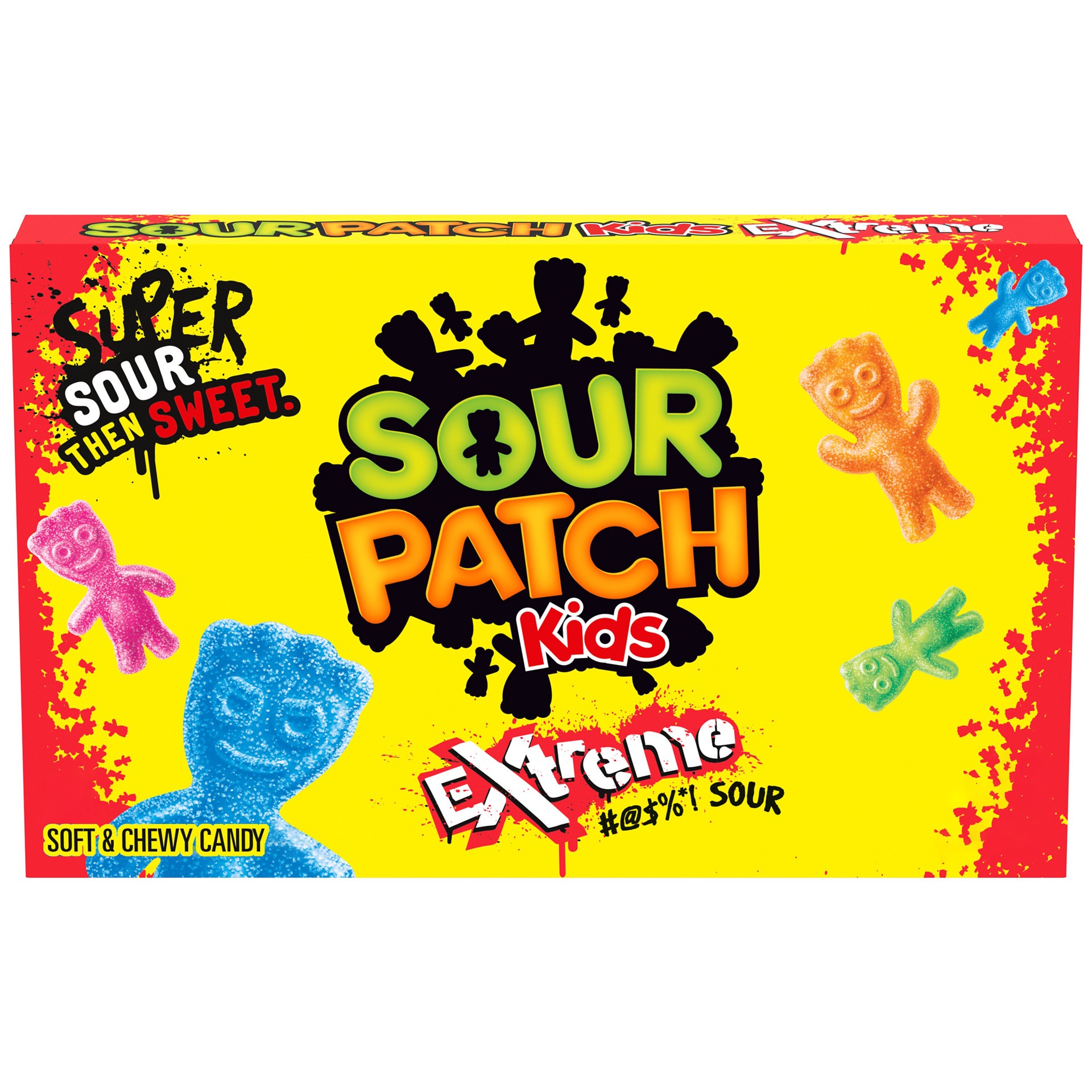 slide 1 of 9, SOUR PATCH KIDS Extreme Sour Soft & Chewy Candy, 3.5 oz Box, 3.5 oz