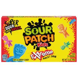 SOUR PATCH KIDS Extreme Sour Soft & Chewy Candy, 3.5 oz Box