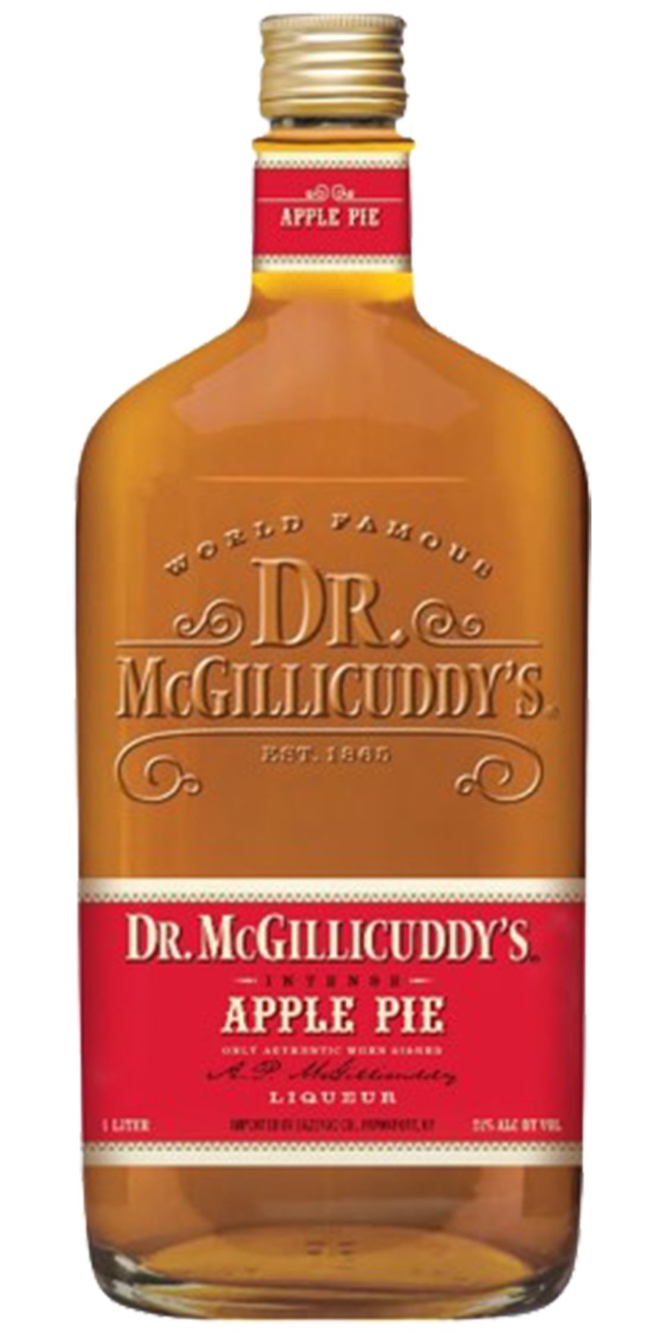 slide 1 of 2, Dr. McGillicuddy's Apple Pie Liqueur 1l 42 Proof, 1 liter