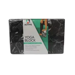 Active Marble Yoga Block, 6 X 9 X 4 In