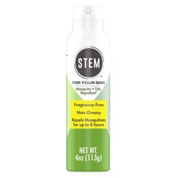 STEM Bug Spray, Mosquito And Tick Repellent For Your Skin, Fragrance-Free, 4 oz