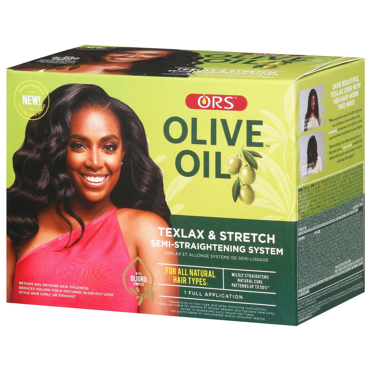 slide 2 of 13, ORS Olive Oil Texlax & Stretch Semi-Straightening System 1 ea, 1 ea