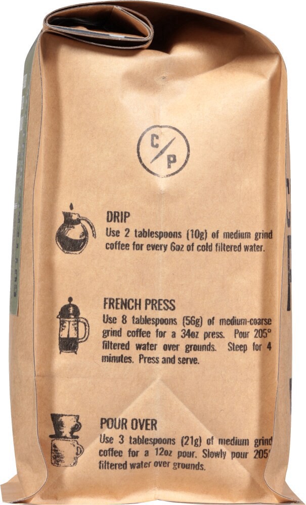 slide 4 of 4, Cutters Point Coffee Co Pacific Peaks Medium Roast Whole Bean Coffee, 12 oz