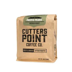 Cutters Point Coffee Co. Pacific Peaks Medium Roast Whole Bean Coffee 12 oz