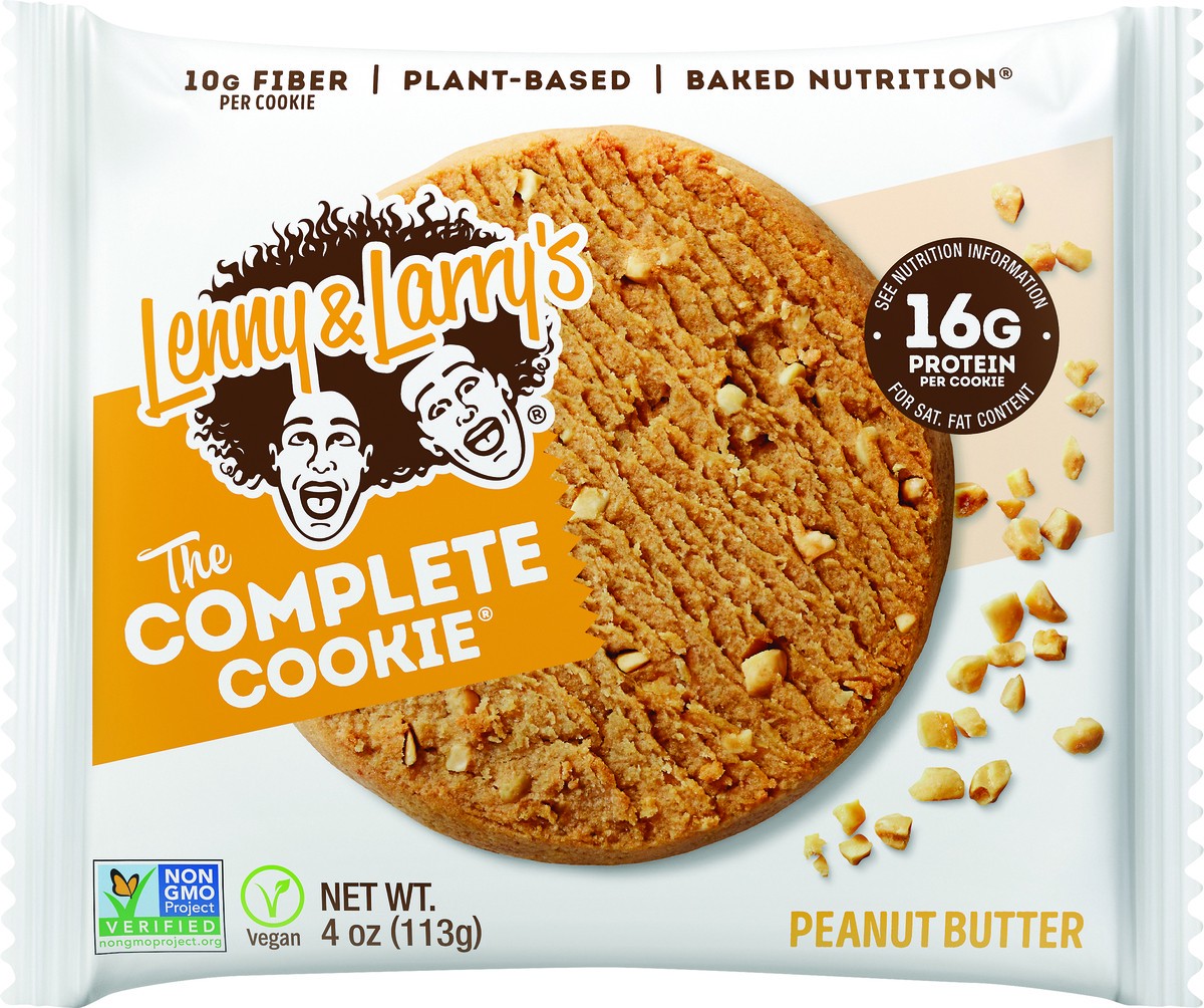 slide 2 of 2, Lenny & Larry's The Complete Cookie, Peanut Butter, 4oz- 12ct, 4 oz