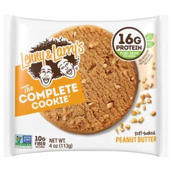 Lenny & Larry's The Complete Cookie, Peanut Butter- 4 oz