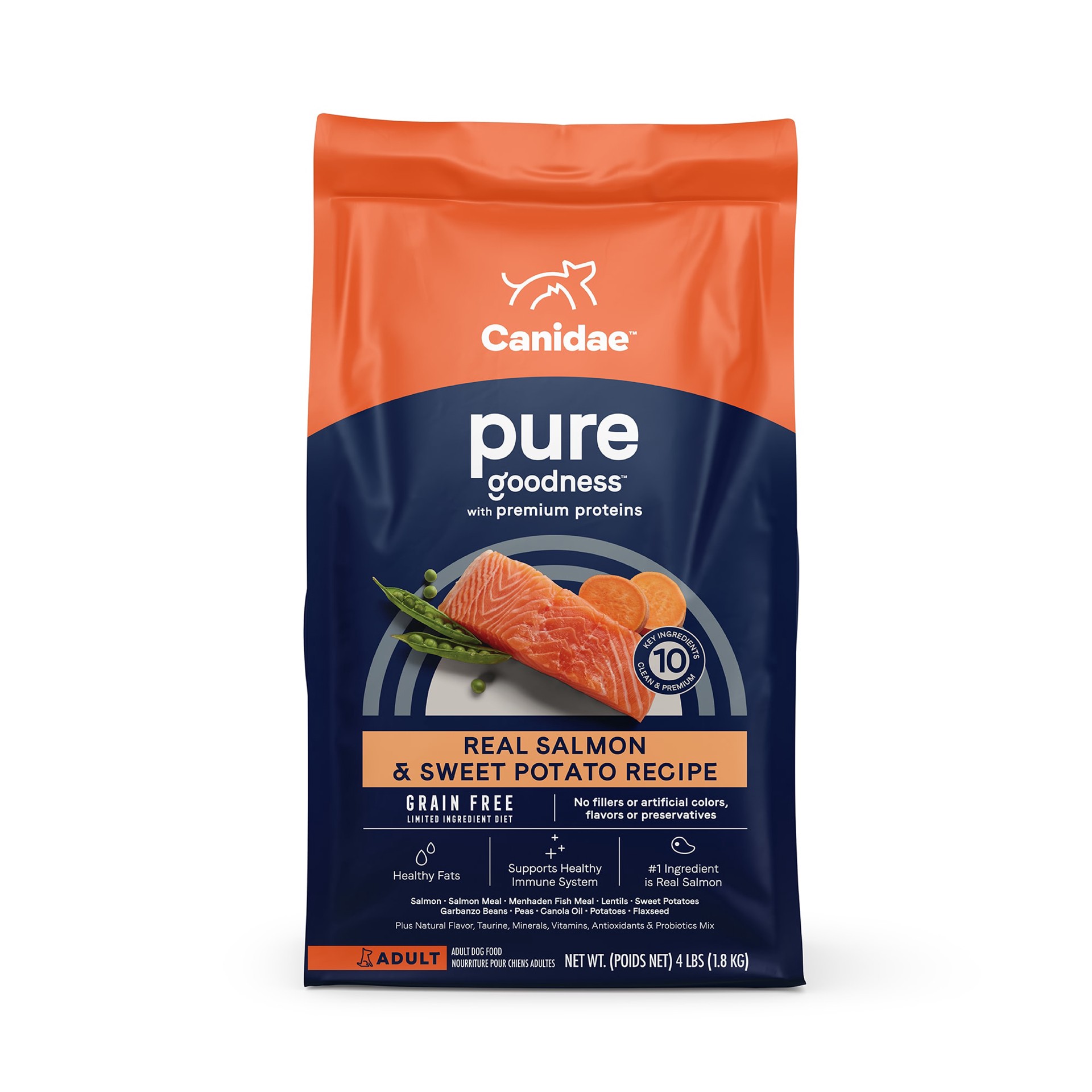 slide 1 of 1, CANIDAE Pure Sea Formula with Fresh Salmon Dry Dog Food, 4 lb