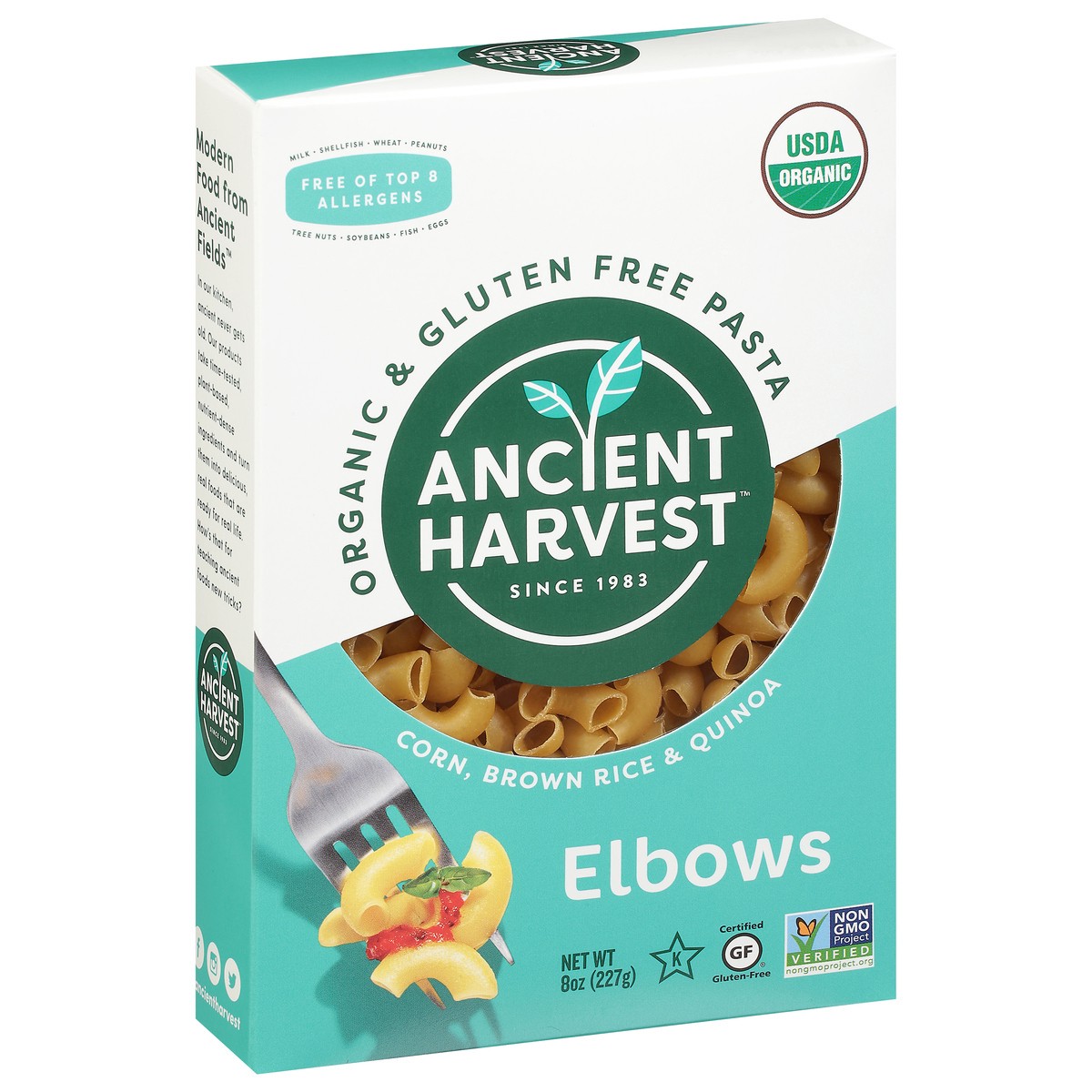 slide 6 of 14, Ancient Harvest Gluten Free Quinoa Elbow Pasta, 8 oz