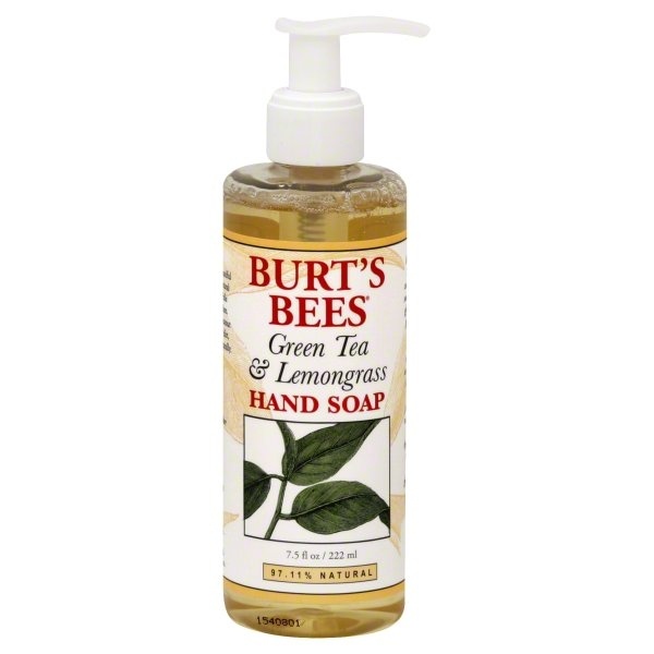 slide 1 of 1, Burt's Bees Hand Soap, Green Tea & Lemongrass, 7.5 oz