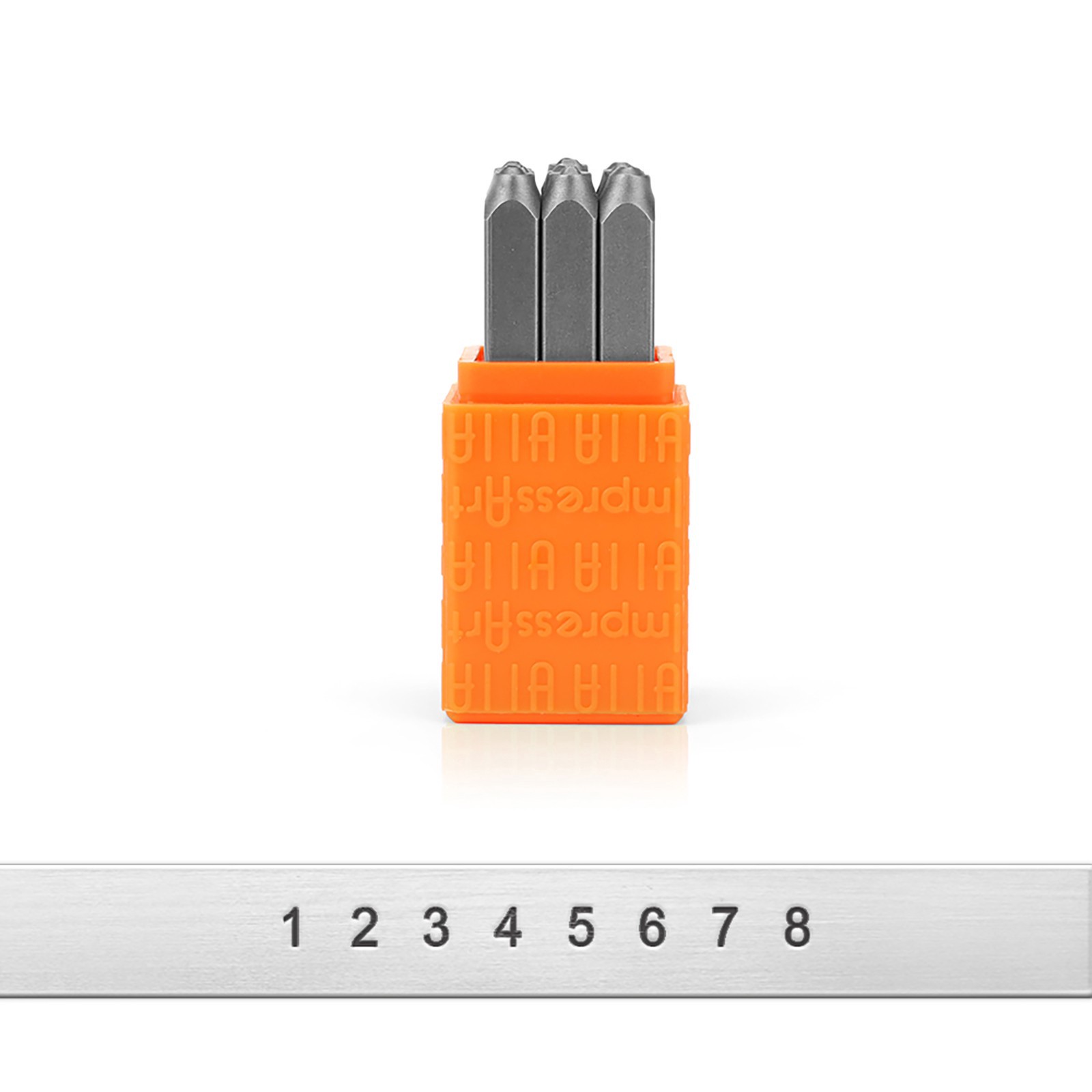 slide 3 of 3, Impressart Sans Serif Number Metal Stamp Set, 1.5 mm