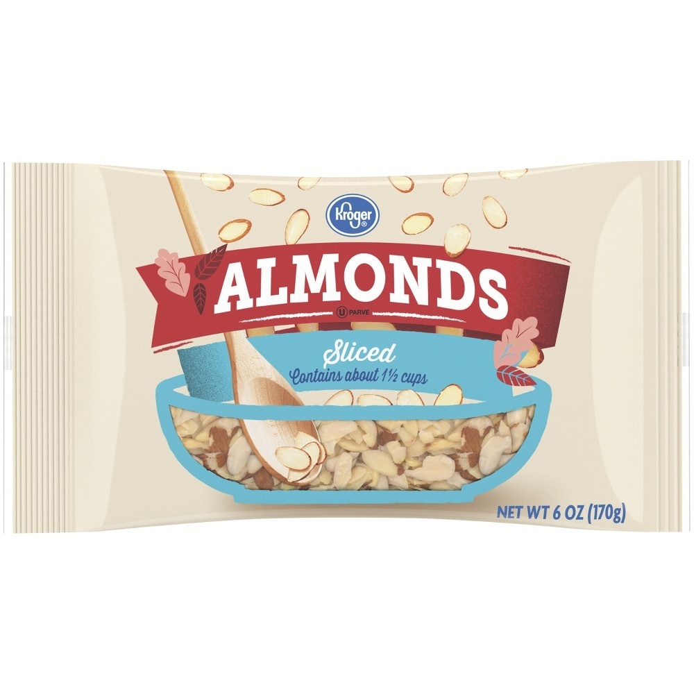 slide 1 of 1, Kroger Sliced Almonds, 6 oz