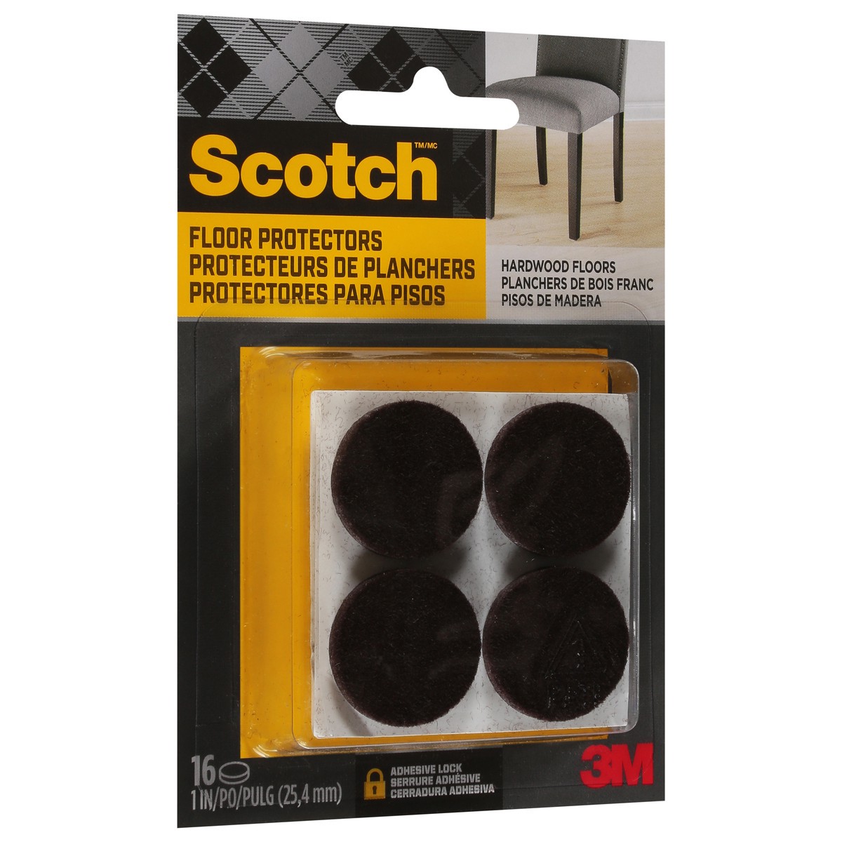 slide 3 of 4, Scotch Floor Protectors 16 ea, 16 ct