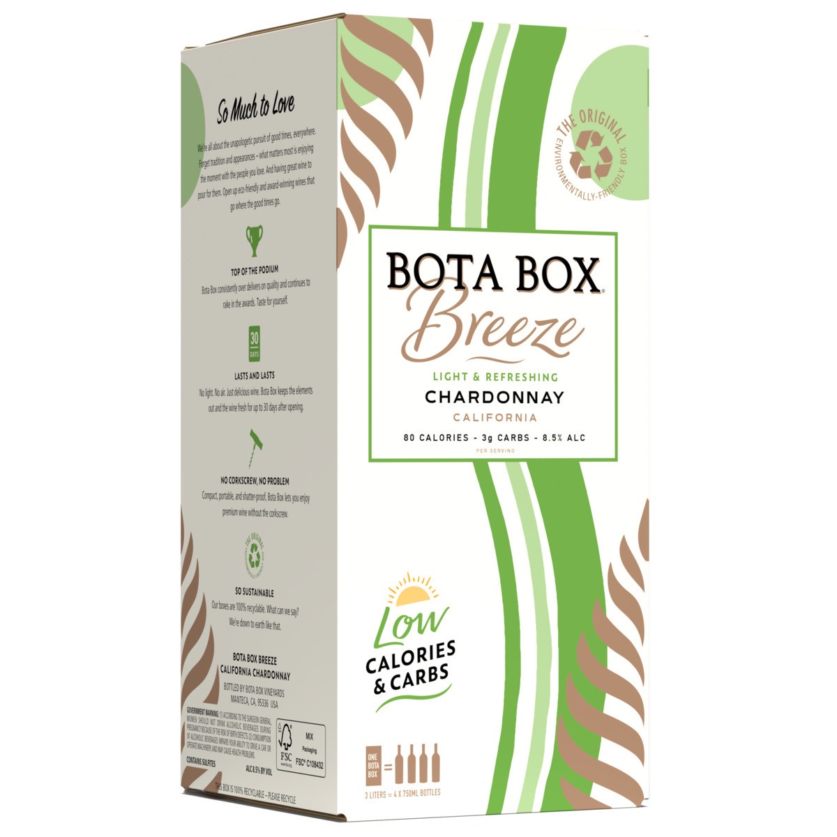 slide 2 of 9, Bota Box Chardonnay, 3 liter