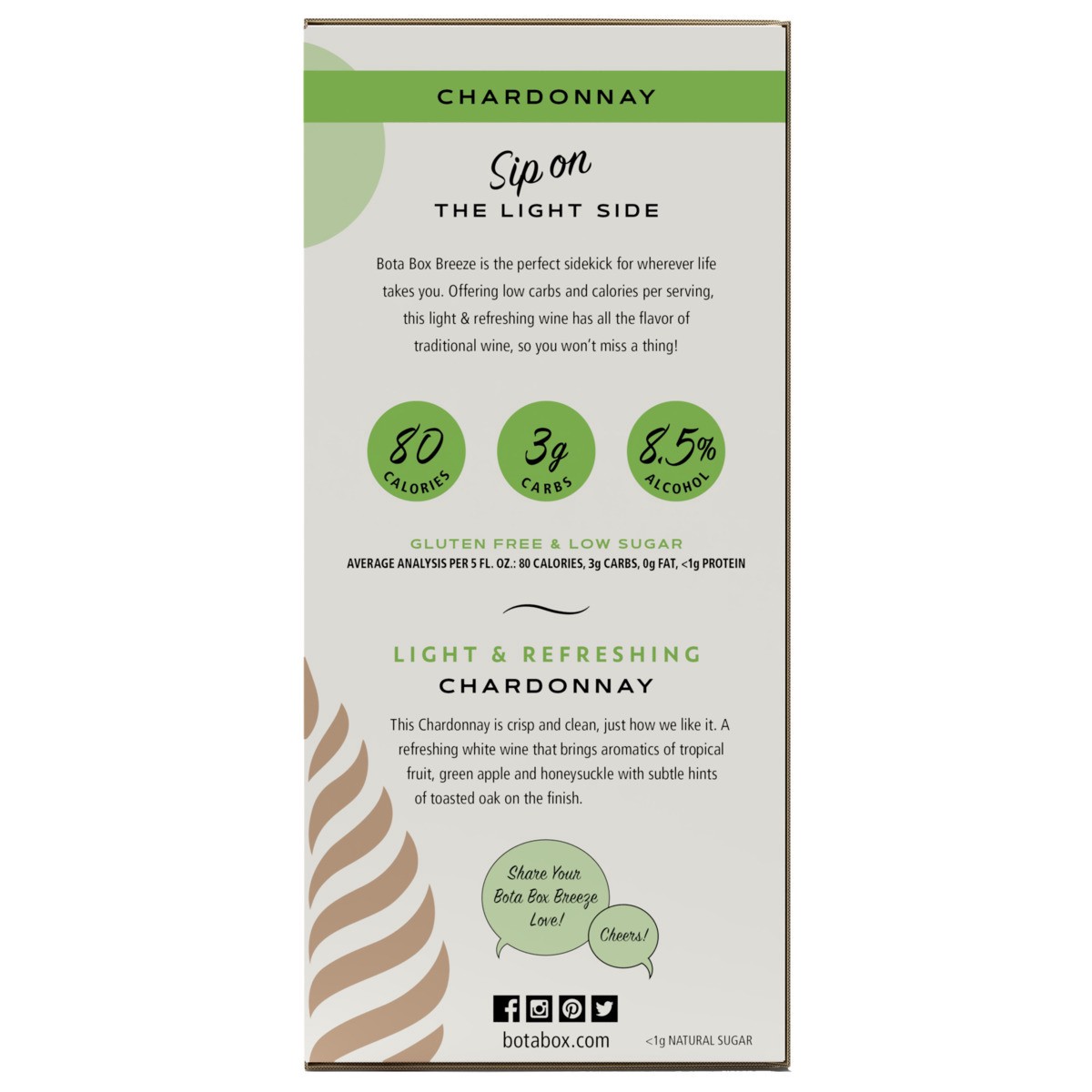 slide 3 of 9, Bota Box Chardonnay, 3 liter