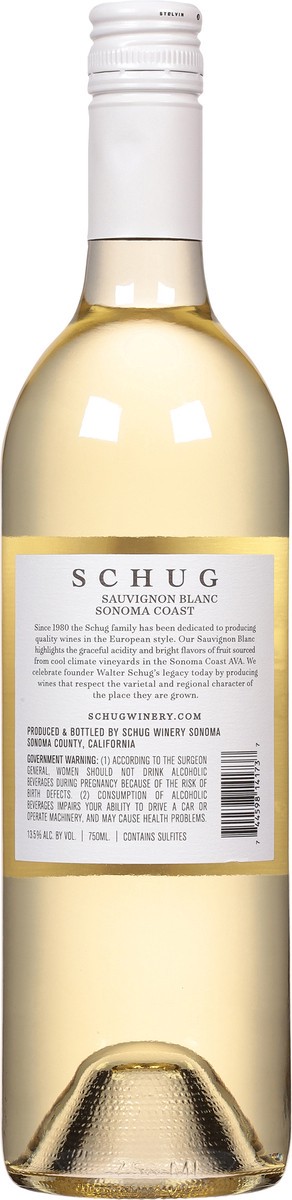 slide 5 of 9, Schug Sonoma Coast Sauvignon Blanc 750 ml, 750 ml