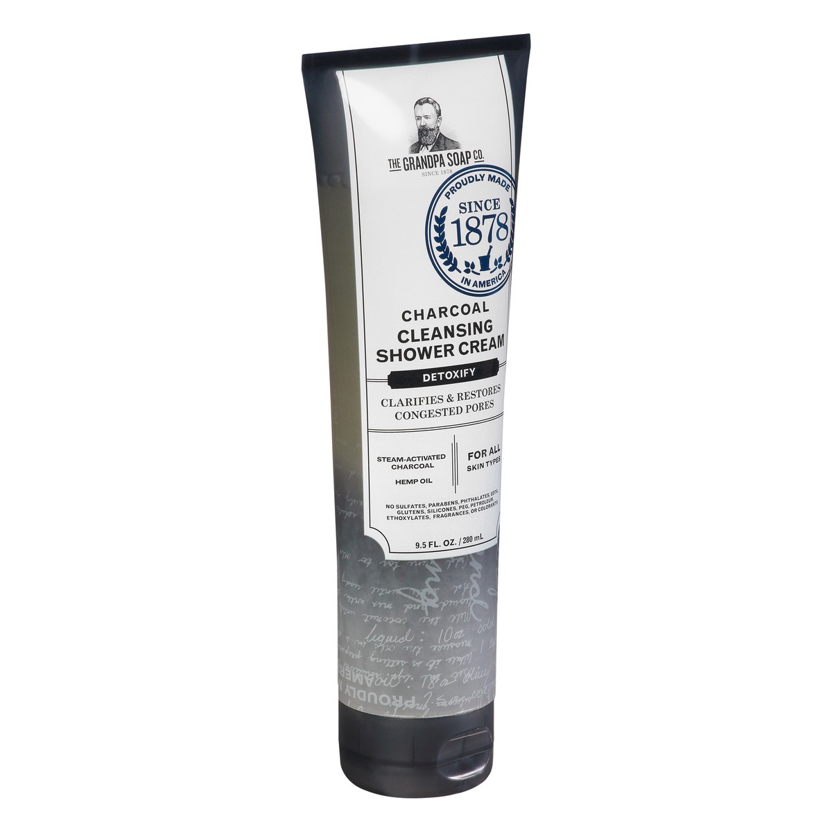 slide 5 of 12, The Grandpa Soap Co. The Grandpa Soap Company Charcoal Shower Cream 9.5 Fl Oz, 9.5 oz