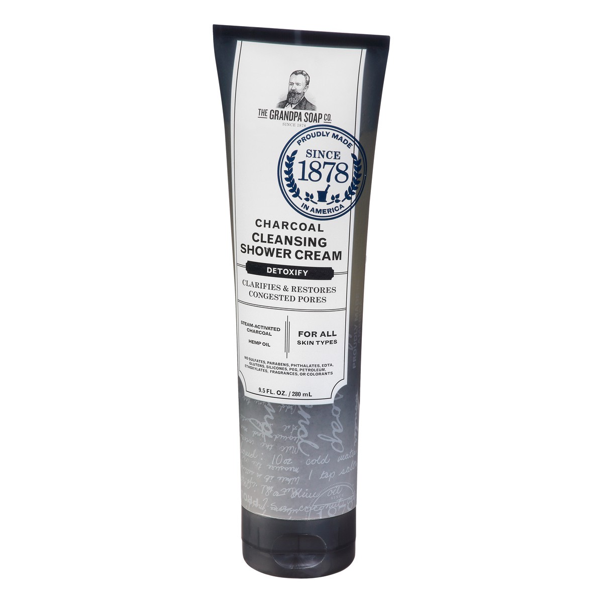 slide 8 of 12, The Grandpa Soap Co. The Grandpa Soap Company Charcoal Shower Cream 9.5 Fl Oz, 9.5 oz
