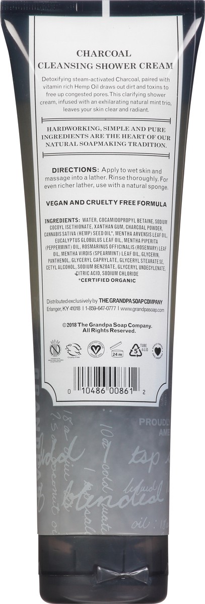 slide 10 of 12, The Grandpa Soap Co. The Grandpa Soap Company Charcoal Shower Cream 9.5 Fl Oz, 9.5 oz