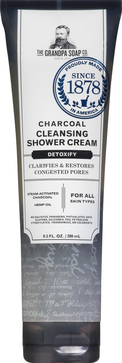 slide 4 of 12, The Grandpa Soap Co. The Grandpa Soap Company Charcoal Shower Cream 9.5 Fl Oz, 9.5 oz
