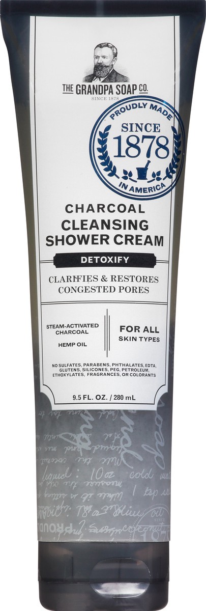 slide 6 of 12, The Grandpa Soap Co. The Grandpa Soap Company Charcoal Shower Cream 9.5 Fl Oz, 9.5 oz