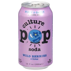 Culture Pop Wild Berries & Lime Probiotic Soda 12 fl oz