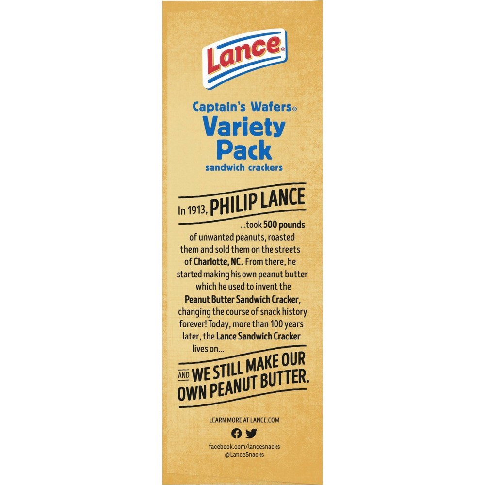 slide 4 of 6, Lance Variety Pack Captain's Wafer Cracker Sandwiches, 14 ct