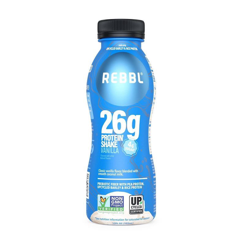 slide 1 of 4, REBBL Vanilla 26g Protein Shake - 12 fl oz, 26 gram, 12 fl oz
