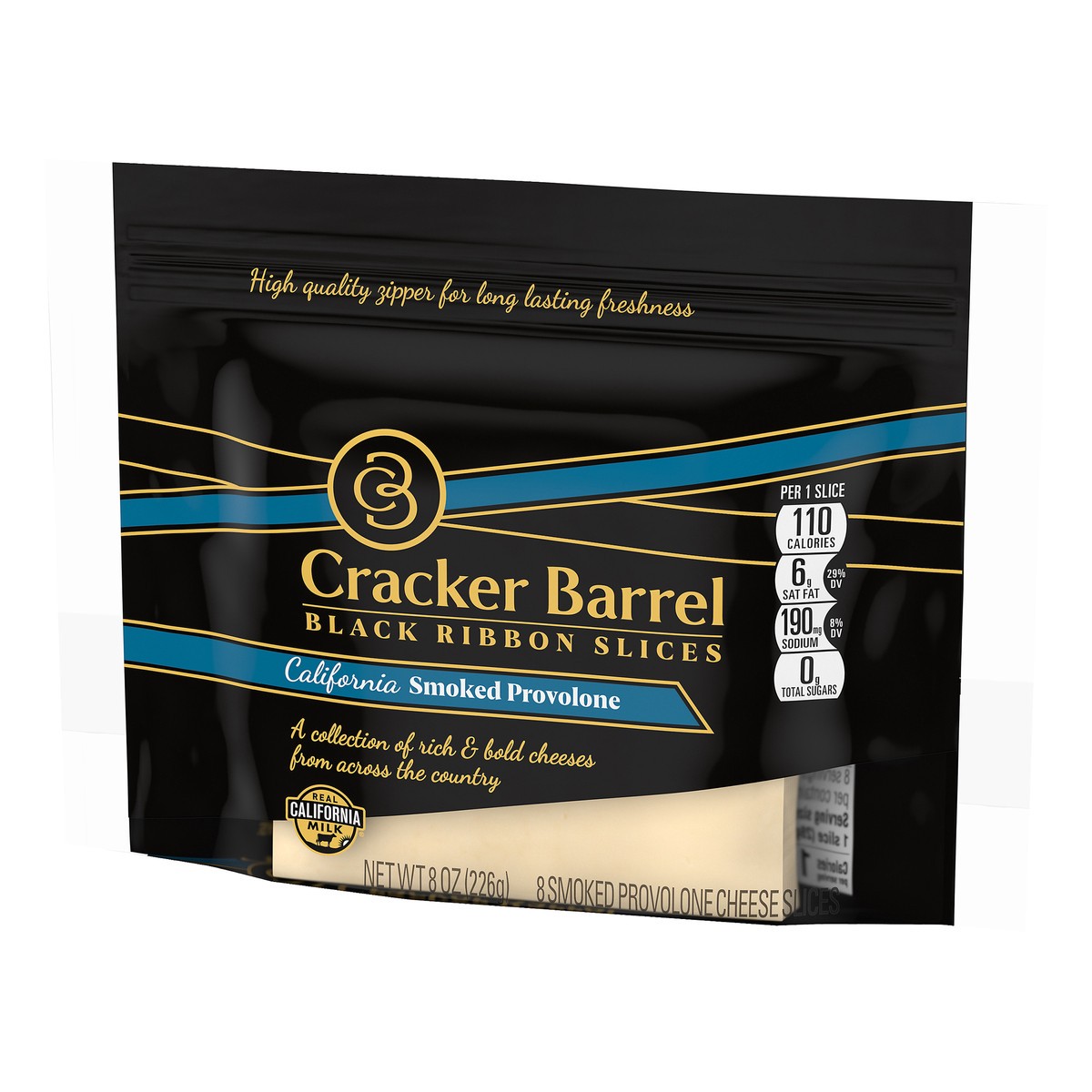 slide 3 of 10, Cracker Barrel California Smoked Provolone, 8 oz