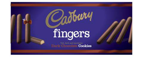 slide 1 of 1, Cadbury Fingers Dark Chocolate Cookies, 4.8 oz