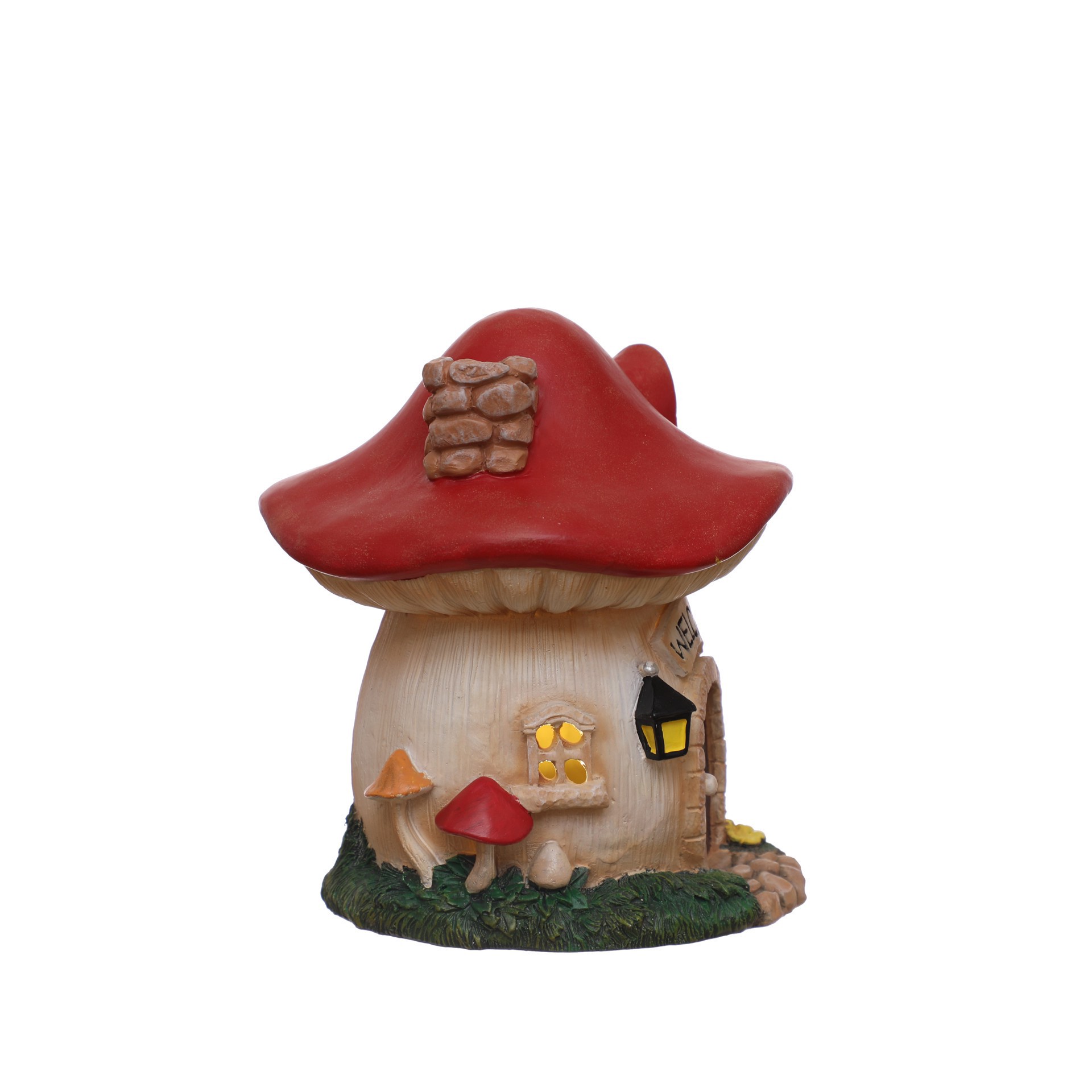 slide 2 of 3, Mini Led Mushroom House Decoration By Ashland, 5.75 in x 5.5 in x 5.5 in