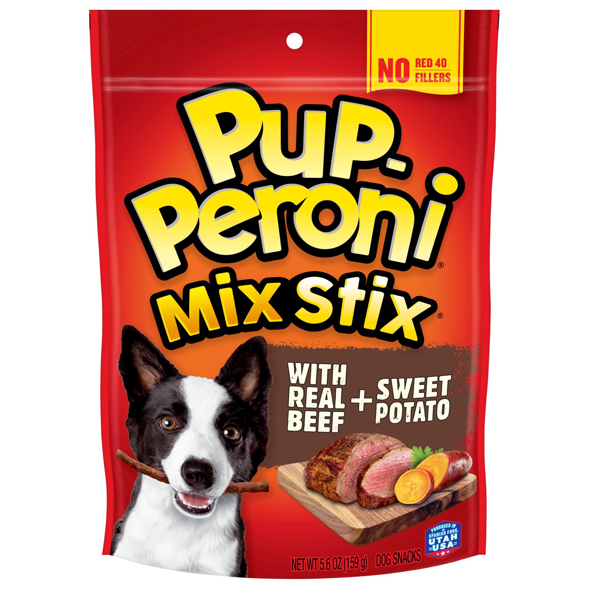 slide 1 of 7, Pup-Peroni Mix Stix Dog Snacks Braised Beef&Sweet Potato, 5.6 oz