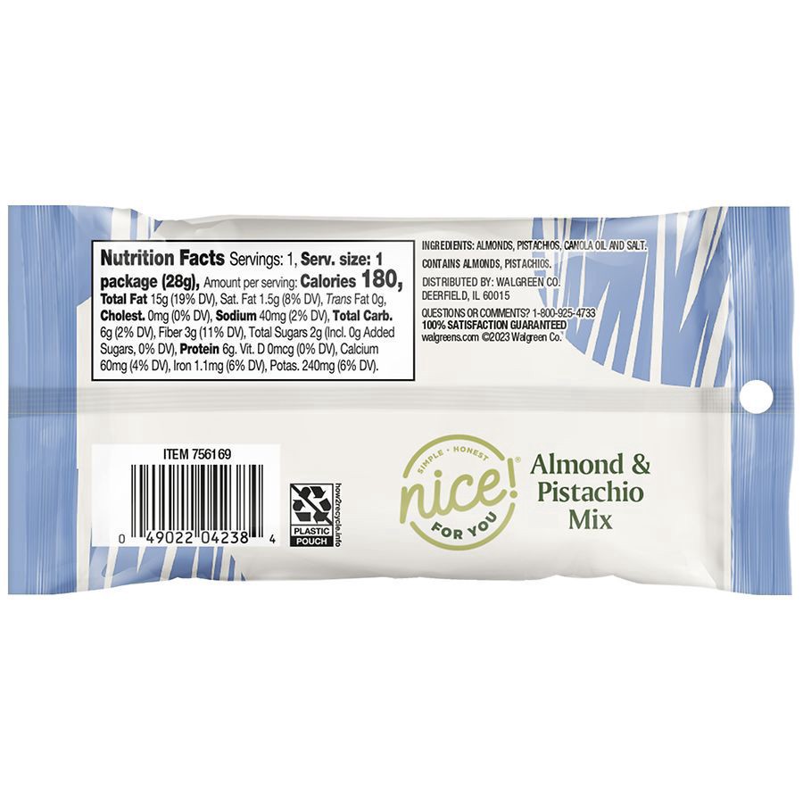 slide 4 of 5, Nice! Almond/Pistachio Mix, 1 oz