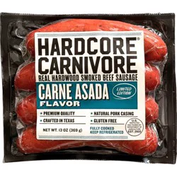 Hardcore Carnivore Carne Asada Hardwood Smoked Beef Sausage