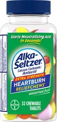 Alka-Seltzer Heartburn Relief Chews Assorted Fruit, 32 Ct