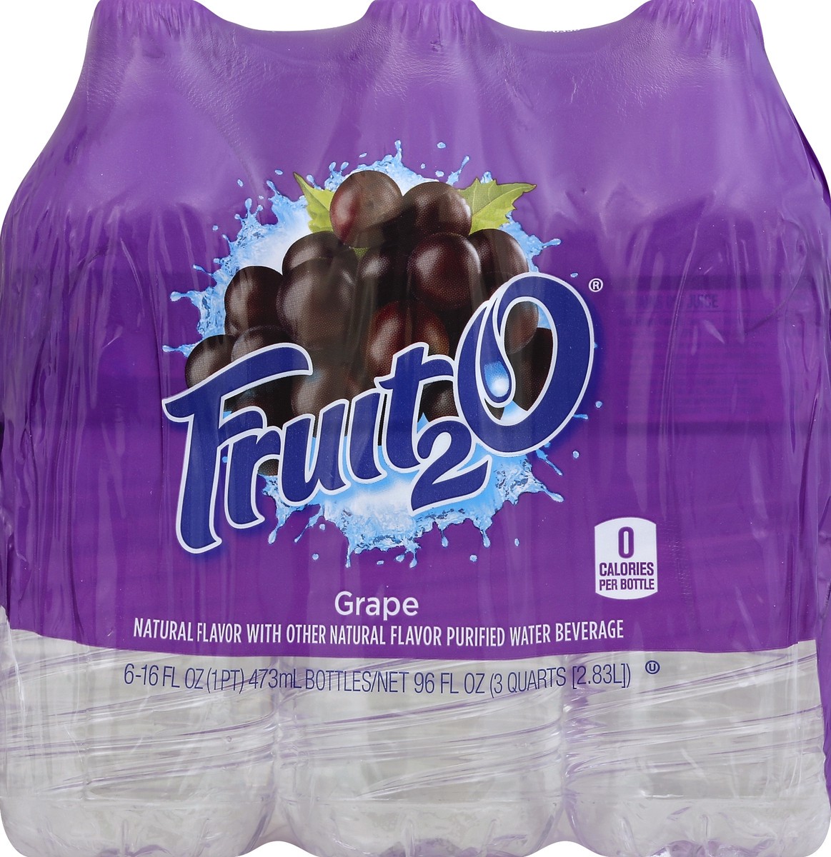 slide 2 of 4, Fruit2O Grape Flavored Water, 6 Count, 16 FL OZ Bottles, 16 oz