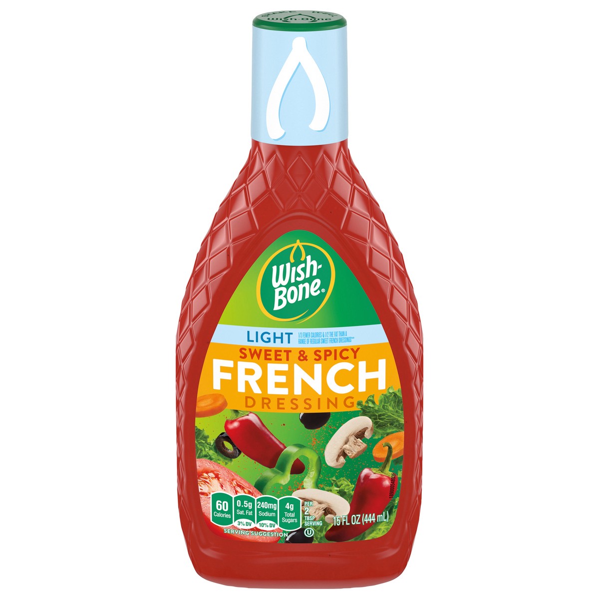 slide 1 of 5, Wish-Bone Light Sweet & Spicy French Dressing 15 fl oz, 15 fl oz