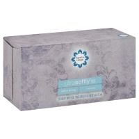 slide 1 of 1, Signature Home Ultra Softly Facial Tissue 3 Ply, 130 ct