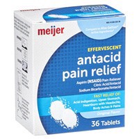 slide 3 of 29, Meijer Effervescent Antacid/Pain Relief, 36 ct