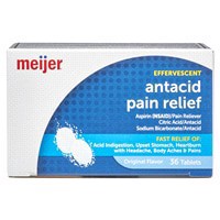 slide 15 of 29, Meijer Effervescent Antacid/Pain Relief, 36 ct