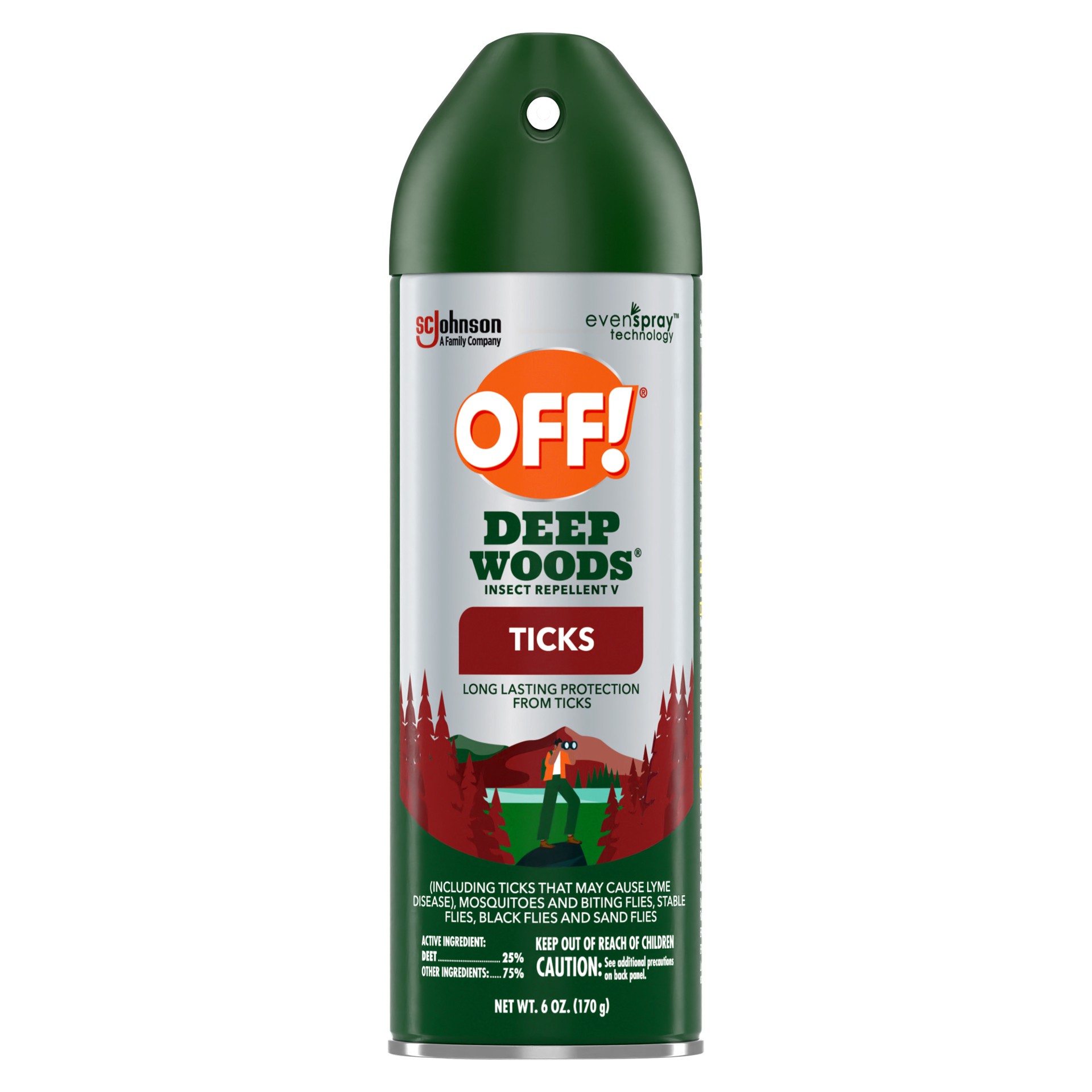 slide 1 of 4, OFF! Deep Woods Tick Insect Repellant, 6 oz