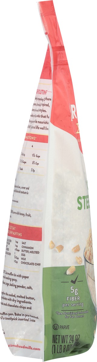 slide 2 of 9, Arrowhead Mills Organic Gluten Free Steel Cut Oats, 24 oz