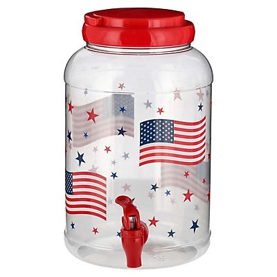 slide 1 of 1, American Maid Sun Tea Jar USA Flag, 1 ct