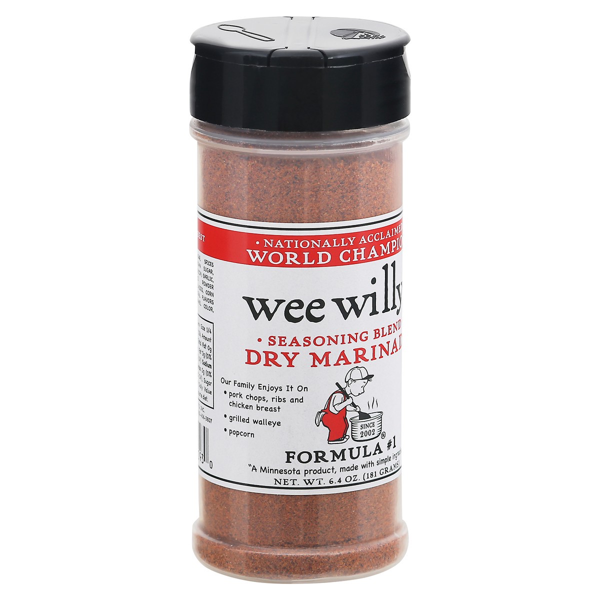 slide 8 of 12, Wee Willy's Formula No 1 Dry Marinade, 6.4 oz