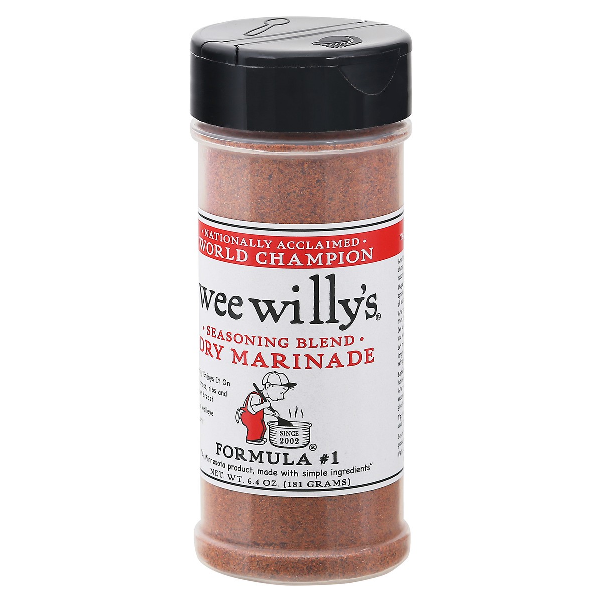 slide 5 of 12, Wee Willy's Formula No 1 Dry Marinade, 6.4 oz